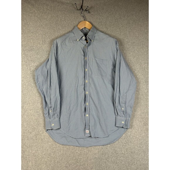 Vineyard Vines Shirt Mens Large Blue Gingham  Murray 100% Cotton Button Down - Picture 2 of 9